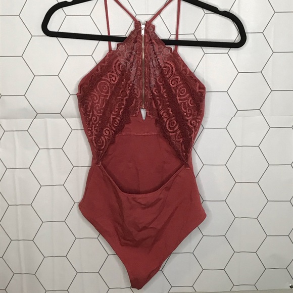 Lace Back One Piece - Picture 2 of 2